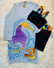 Blue Seahorse 3 Piece Set